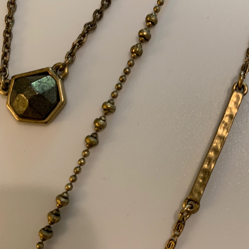 Lucky Brand Triple Chain Necklace - Picture 10 of 14